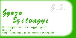 gyozo szilvagyi business card