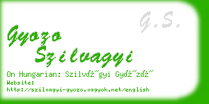 gyozo szilvagyi business card